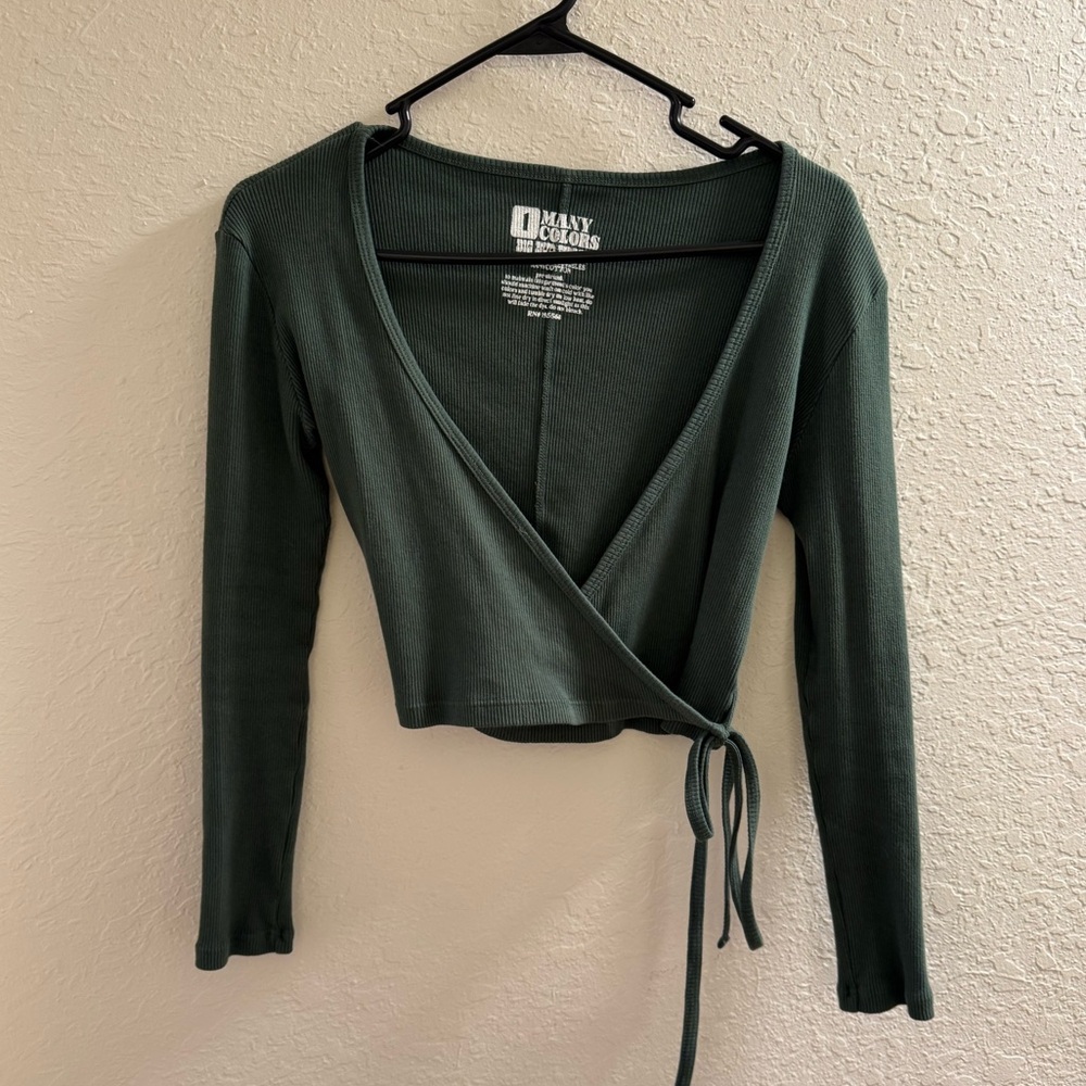 Big Bud Press - Wrap Top - Swamp Green - Size 1